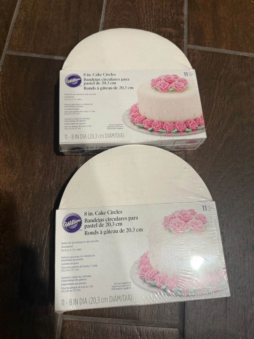 2 packs Wilton White 8 in. Cake Circles
